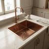 Pure.Sink Luxion Copper sink 36x40 cm undermount, flush mount, and surface mount PLX3640-62